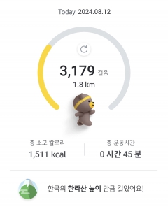 매일 걷기 챌린지 8월 12일