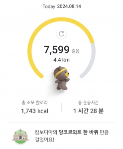 매일 걷기 챌린지 8월 14일