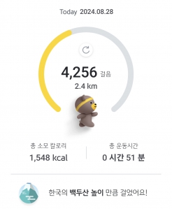 매일 걷기 챌린지 8월 28일