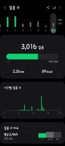 3000보 걷기 완료