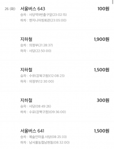 대중교통