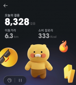 오늘의 걸음수 