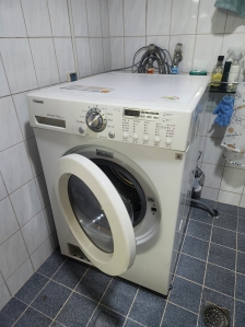 세탁기 비우기!