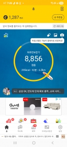 오늘 걸음수 입니다~