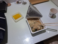 수업 중간 저녁식사 