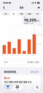 오랜만에 만보 성공